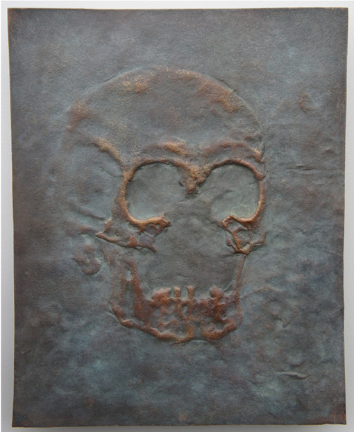 000_Erik Neukirchner, Allein die Toten haben das Ende des Krieges gesehen, 2012, Bronze, 28,8 x 23,1 cm