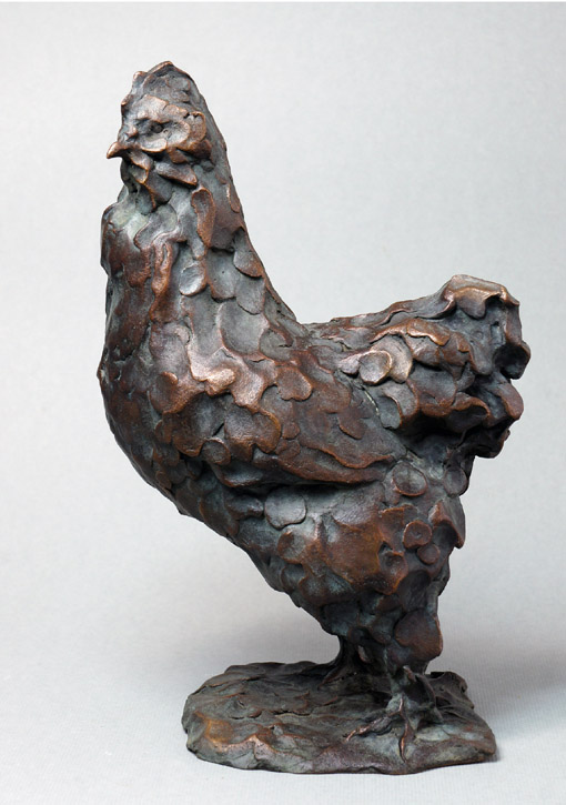 000_Erik Neukirchner, Hahn, 2014, Bronze, Hoehe 25 cm