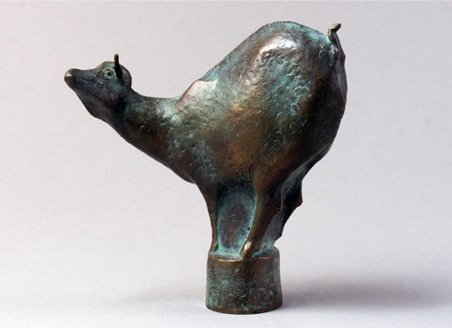 000_Erik Neukirchner, Kleine Ziege, 2016, Bronze, Hoehe 12,5 cm