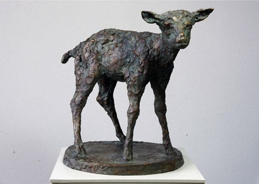 000_Erik Neukirchner, Lamm, 2012, Bronze, Hoehe 43 cm