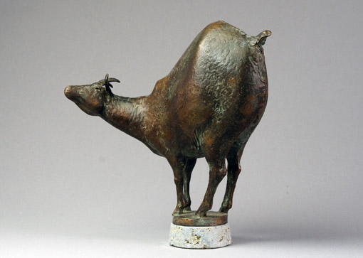 000_Erik Neukirchner, Ziege, 2016, Bronze, Hoehe 19,5 cm