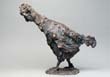000_Erik Neukirchner, Alter Hahn, 2015, Bronze, 24 x 27,5 cm