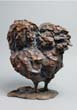 000_Erik Neukirchner, Huhn III ( putzend), 2014, Bronze, Hoehe 19 cm
