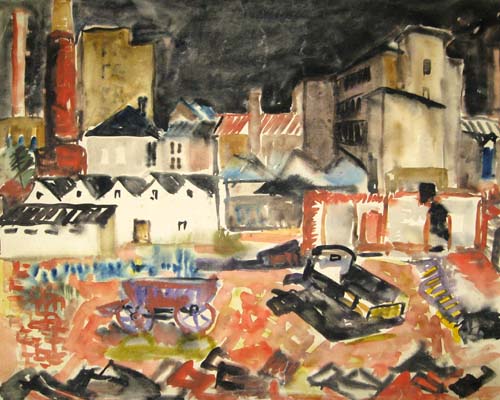 Abziehendes Gewitter um 1952 45 x 55,6 cm