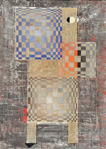 Der Computerspezialist Collage 1986 56,8 x 41 cm