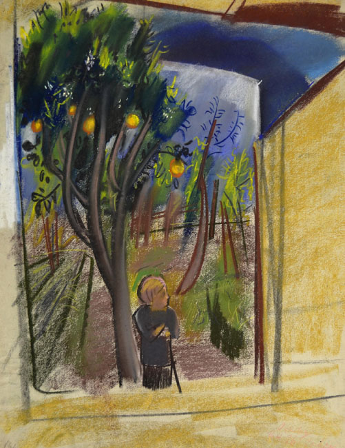 Otto Herbig Ischia 1926 Pastell 63 x 48,5 cm